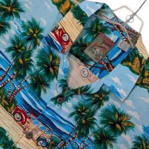 Vintage Pineapple Connection Shirt Mens Extra Large Rayon Hawaiian Aloha 90s‎
